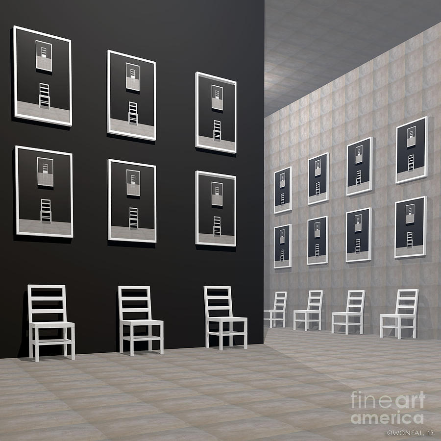 Furniture Digital Art - Paradox Gallery by Walter Neal