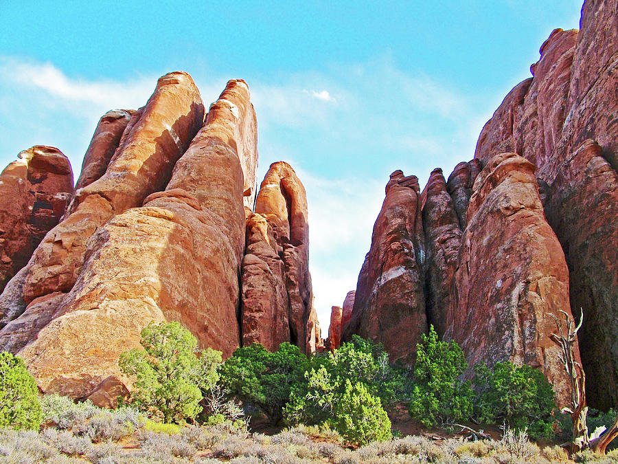 Fins by Sand Dune Arch in Arches National Park, Utah Photograph by Ruth Hager