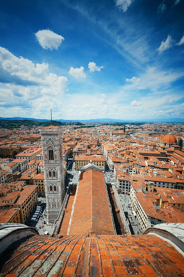 Fiore cathedral dome top view Photograph by Songquan Deng
