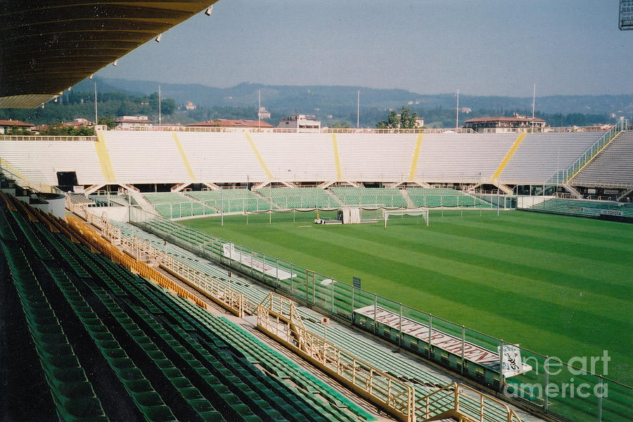Fiorentina - Stadio Comunale Artemio Franchi - North Goal Stand - October 2004 Photograph by Legendary Football Grounds
