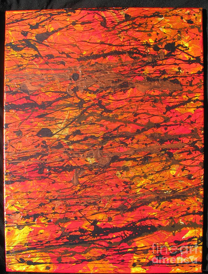 Fire 2 Painting by Jacqueline Athmann