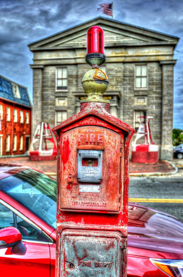 Fire Alarm Box 375 in Painterly Photograph by Matt Swinden