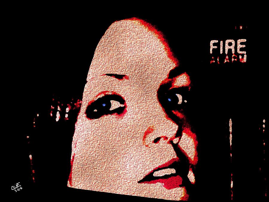 Fire Alarm Painting by Cliff Wilson