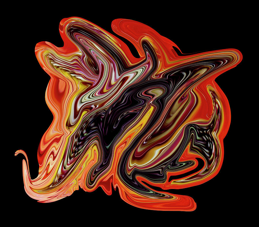 Fire Amoeba Digital Art by Robert Woodward