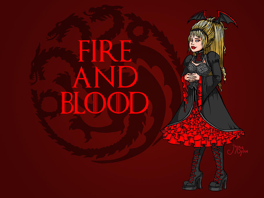 Fire and Blood Digital Art by Jaymie Dylan - Fine Art America