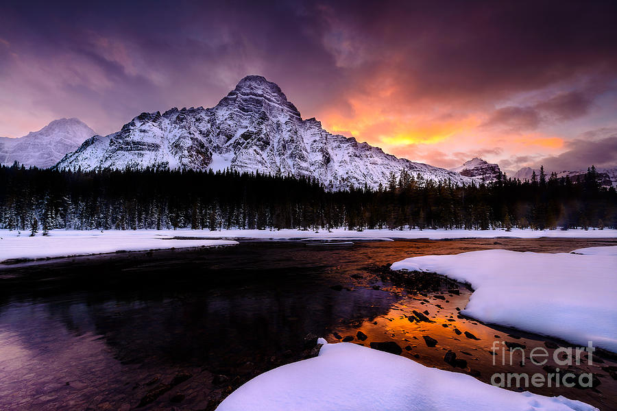 Banff National Park Photograph - Fire and Ice by Andy Wu