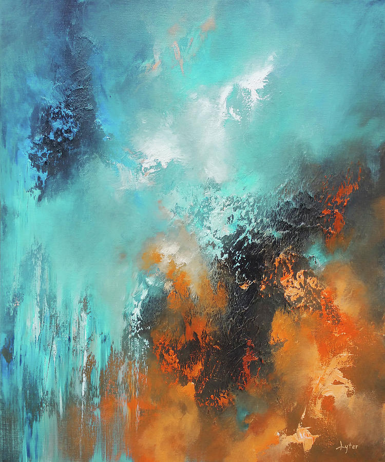 Fire And Ice Painting by Christopher Lyter