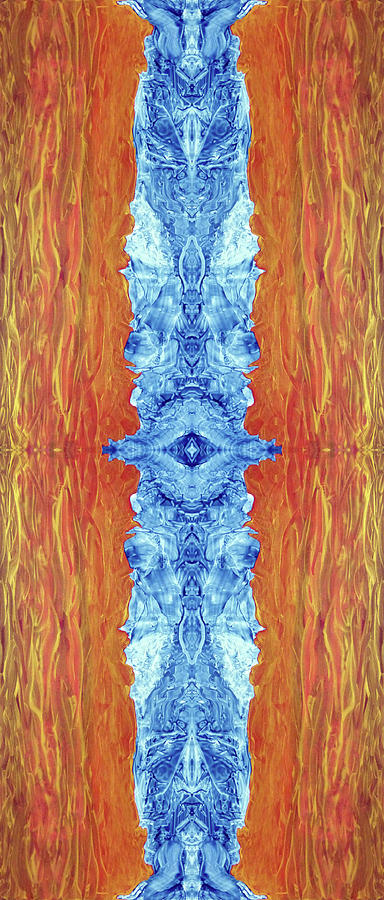 FIRE AND ICE - digital 2 Digital Art by Otto Rapp
