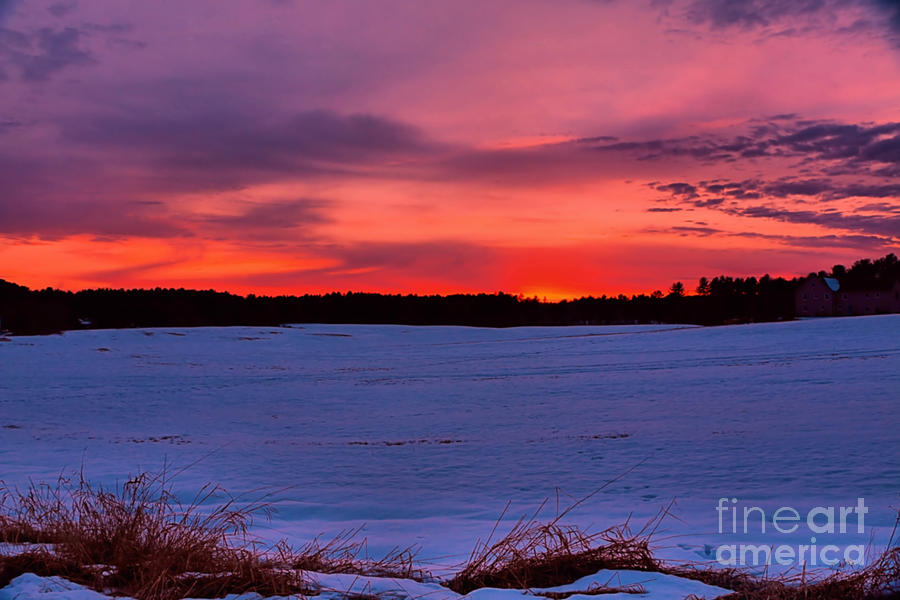 Sunset Photograph - Fire and Ice by Elizabeth Dow