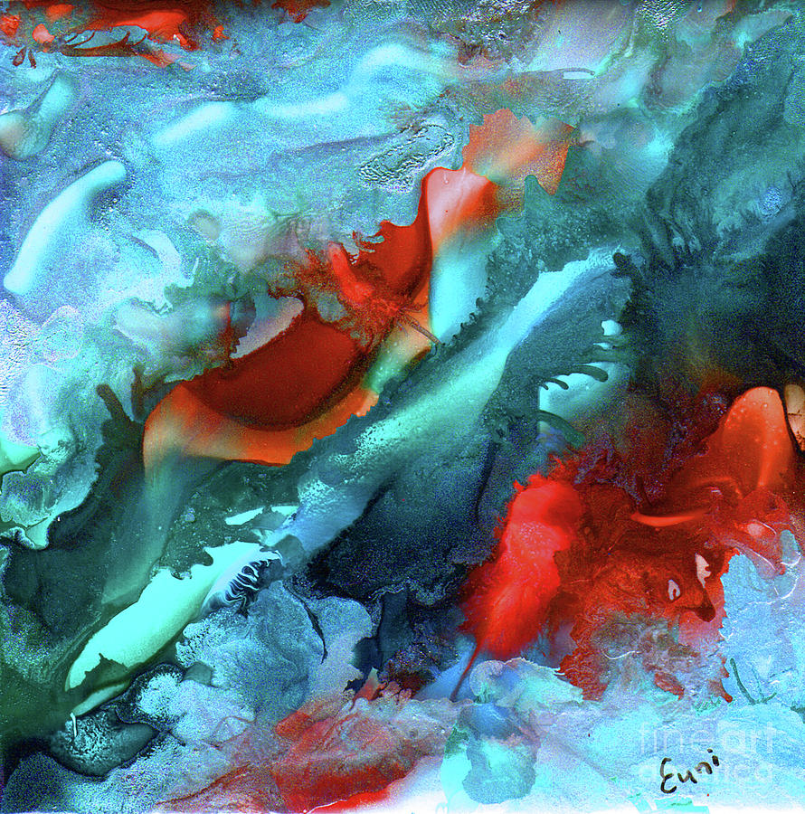 Fire and ice Painting by Eunice Warfel