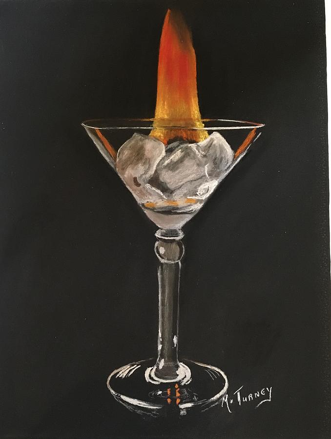 Fire and Ice Pastel by Michele Turney