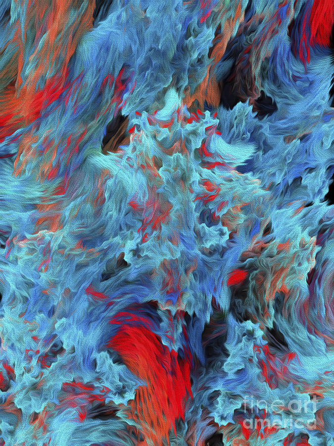Fire And Water Abstract Digital Art by Andee Design