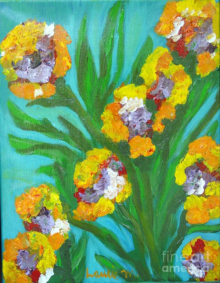 Fire Blossoms Painting by Laurie Morgan