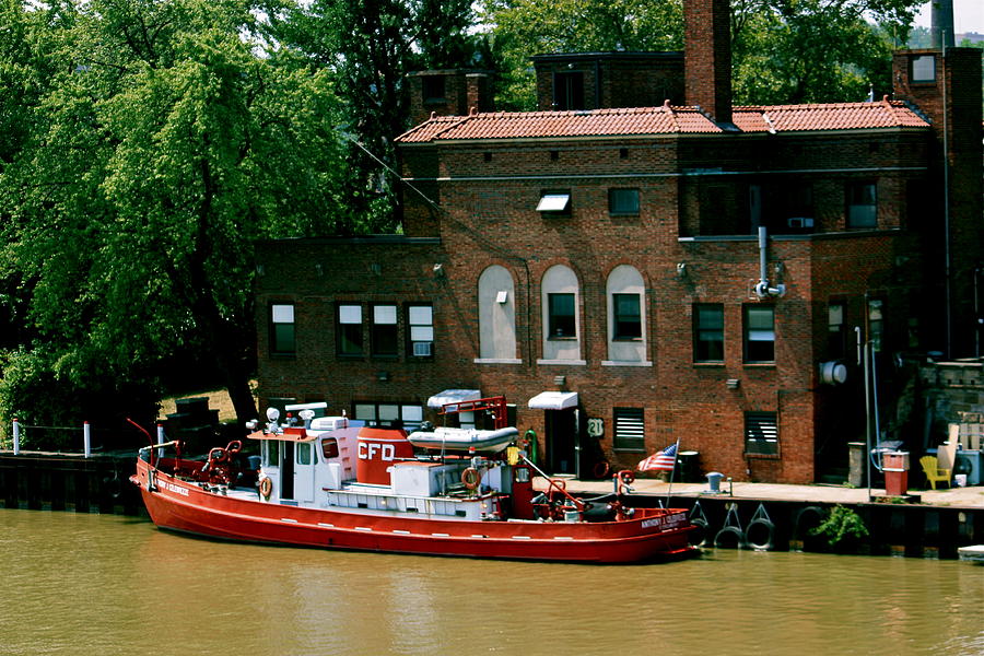 Boat Photograph - Fire Boat by MB Matthews