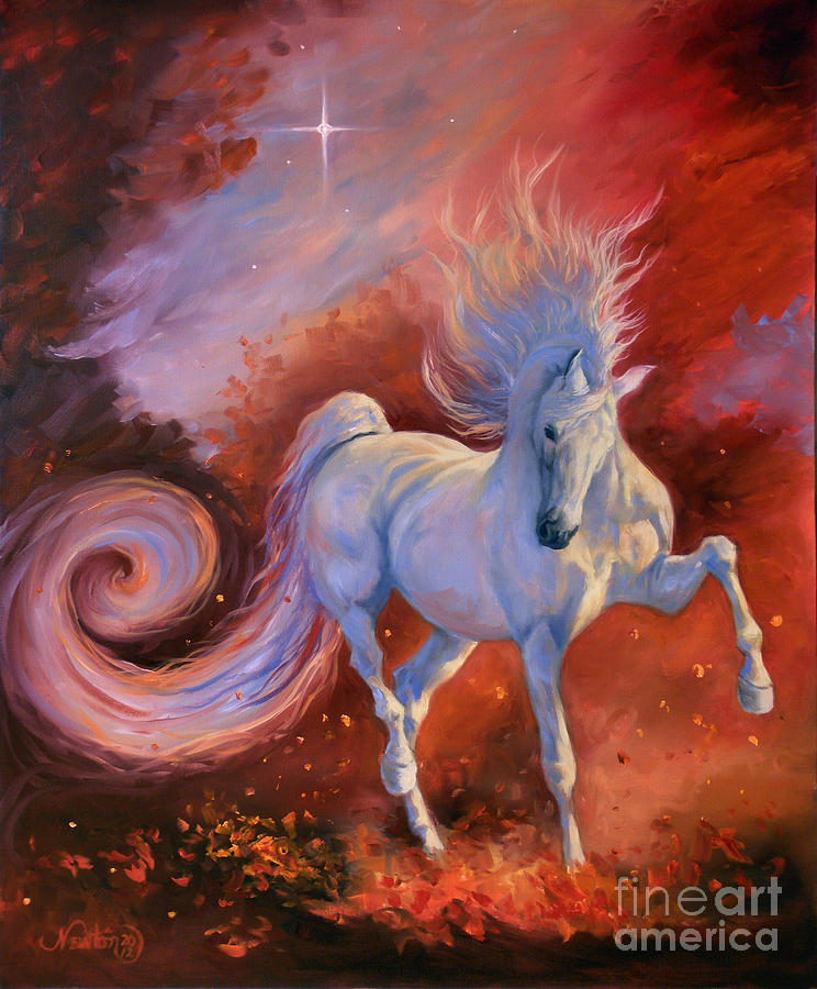 Fantasy Painting - Fire Dance by Jeanne Newton Schoborg