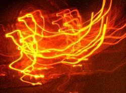 Abstract Photograph - Fire Doves by Lessandra Grimley