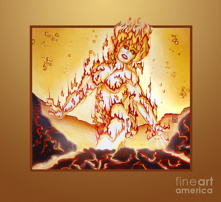 Fire Elemental Digital Art by Melissa A Benson