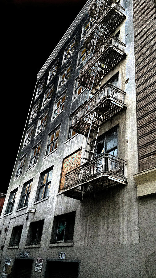 Fire Escape Digital Art by Eric Forster