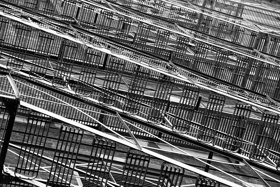Black And White Photograph - Fire Escapes by Eunice Gibb