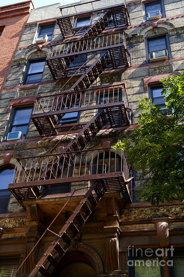 Fire Escapes In Nyc Photograph by Helmut Meyer zur Capellen Fire Escapes In Nyc Photograph by Helmut Meyer zur Capellen
