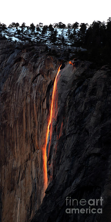 Yosemite Fire Falls - 2016 - 2 Photograph by Benedict Heekwan Yang