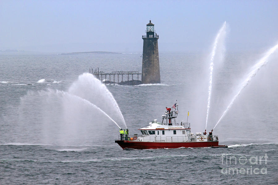 Fire Fighting Boat Photograph