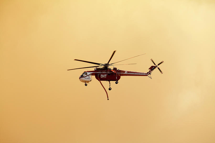 Fire Fighting Helicopter Photograph by Art Block Collections