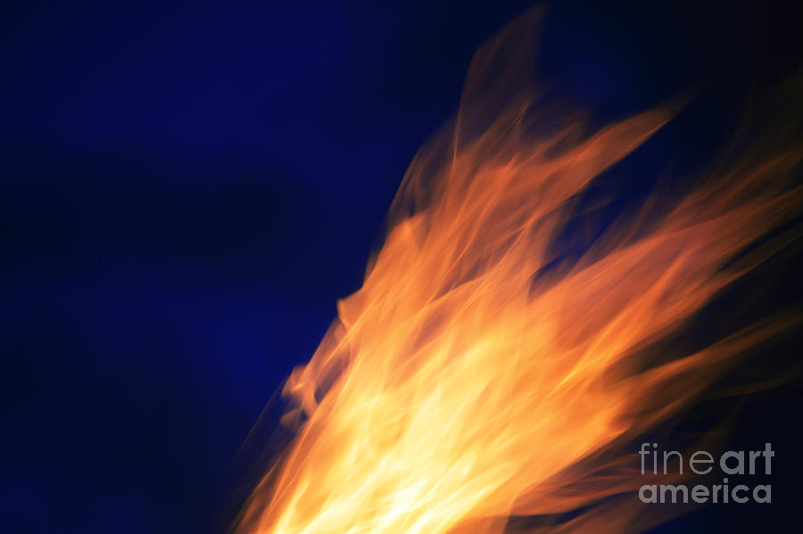 Blue Photograph - Fire Fire by Brandon Tabiolo - Printscapes