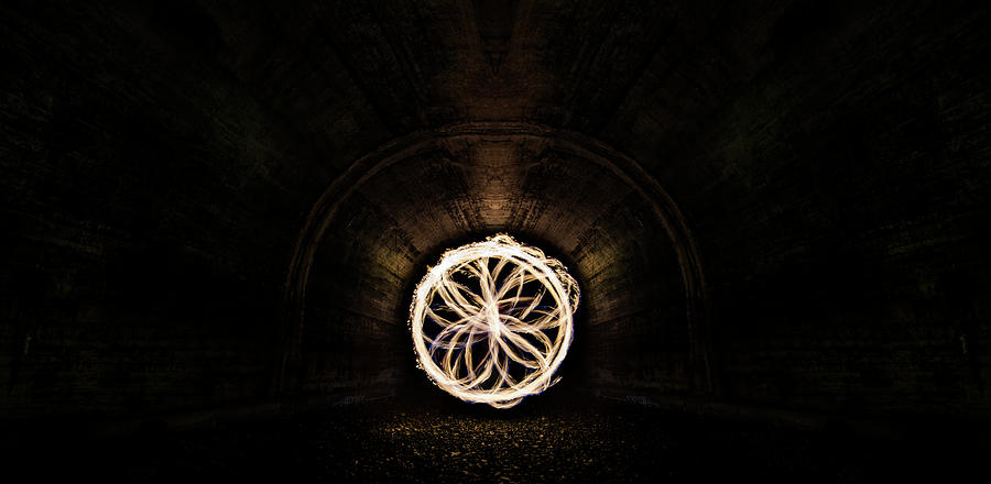 Fire Flower Tunnel Digital Art by Pelo Blanco Photo