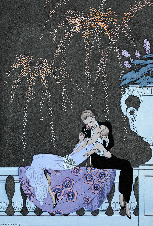 Fire Painting by Georges Barbier - Fine Art America