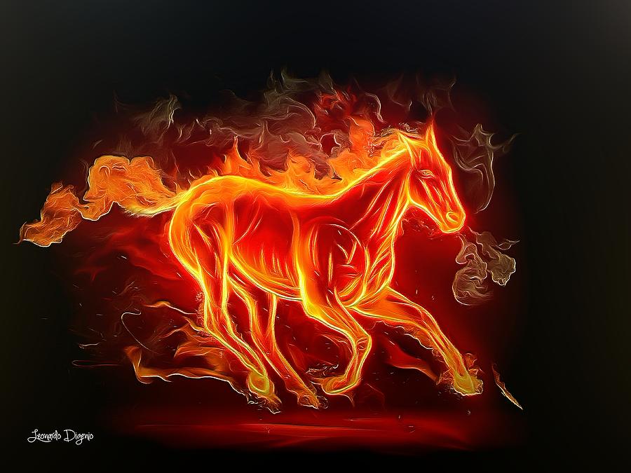 Fire Horse - Da Digital Art