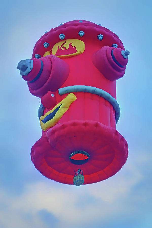 Albuquerque Photograph - Fire Hydrant - Hot Air Balloon by Nikolyn McDonald