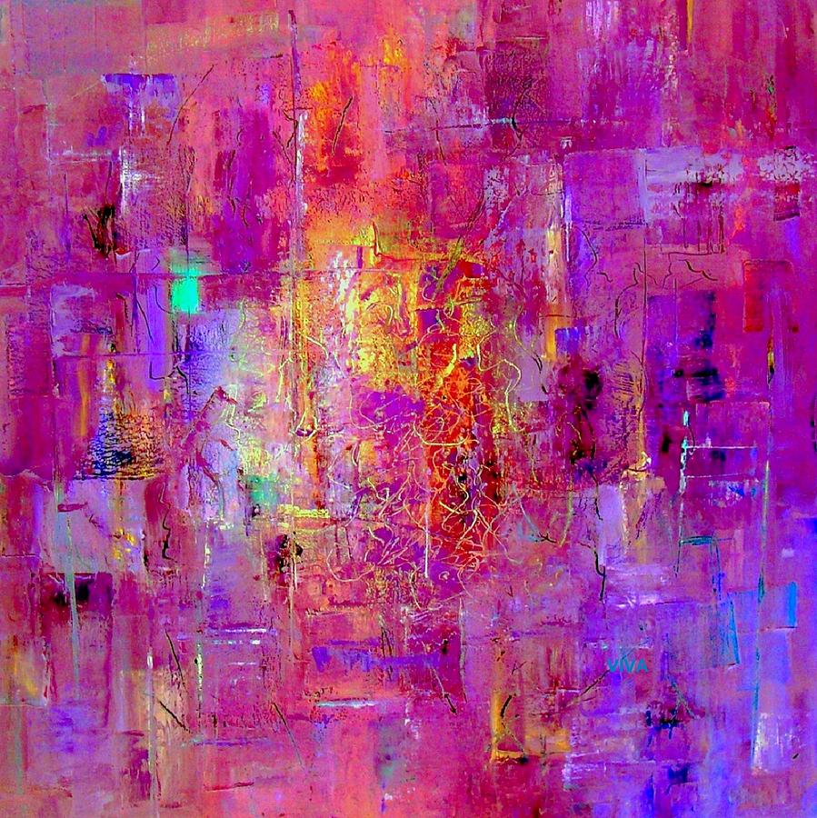 Fire In My Heart Abstract by VIVA Anderson Fire In My Heart Abstract by VIVA Anderson
