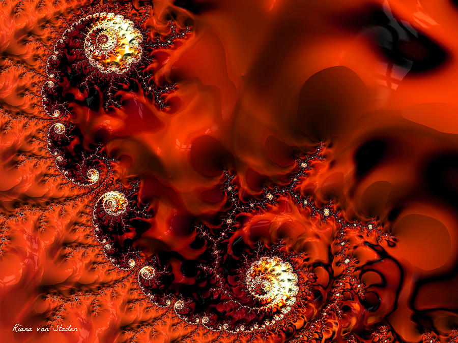 Fire in my Soul Digital Art by Riana Van Staden - Fine Art America