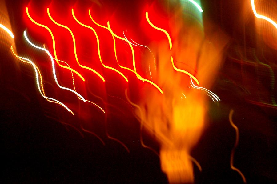 Abstract Photograph - Fire In The Light by Edward Loesch