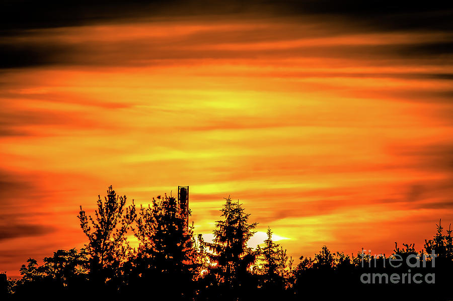 Fire in the sky Photograph by Claudia M Photography