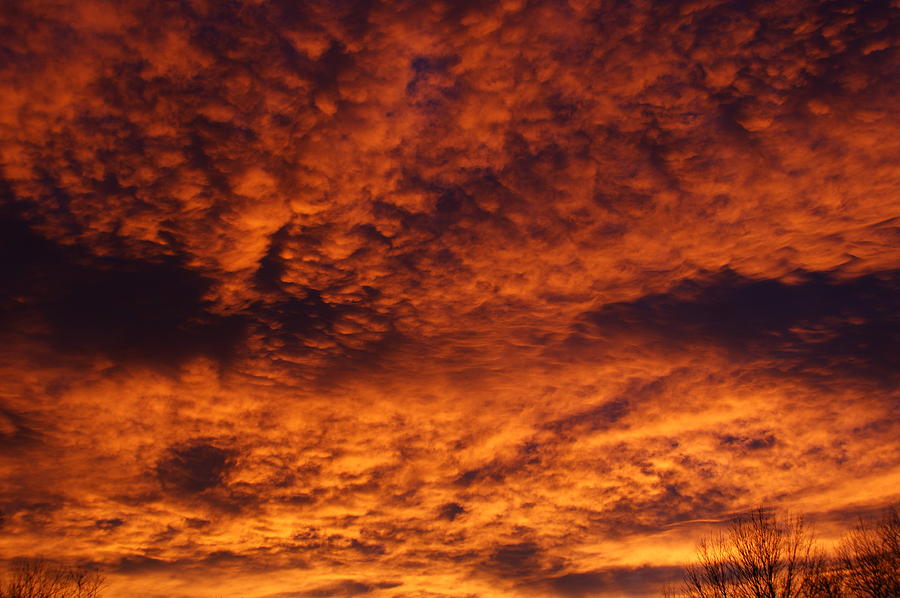 Fire in the Sky Photograph by Ernest Echols