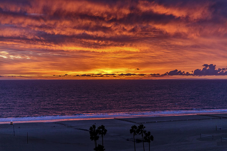Fire in the sky Photograph by Gene Parks