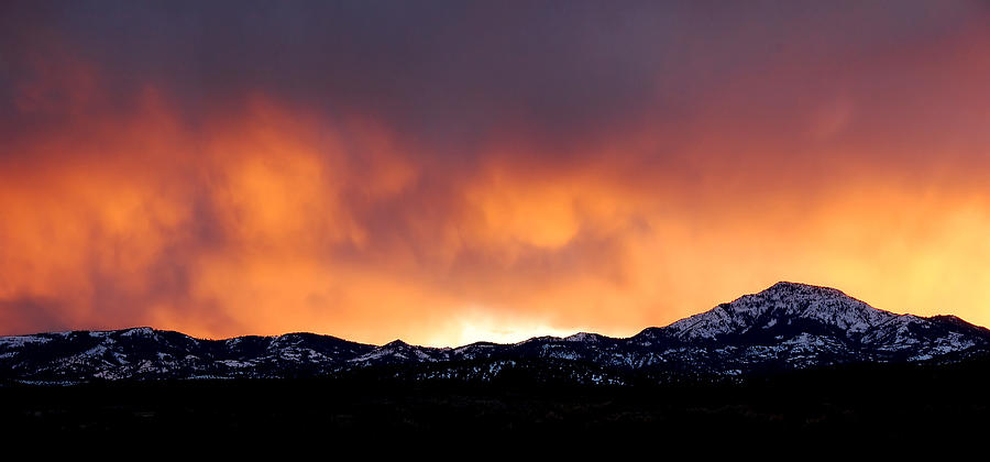 Fire In The Sky - Great Basin Desert, Utah Photograph by Darin Volpe