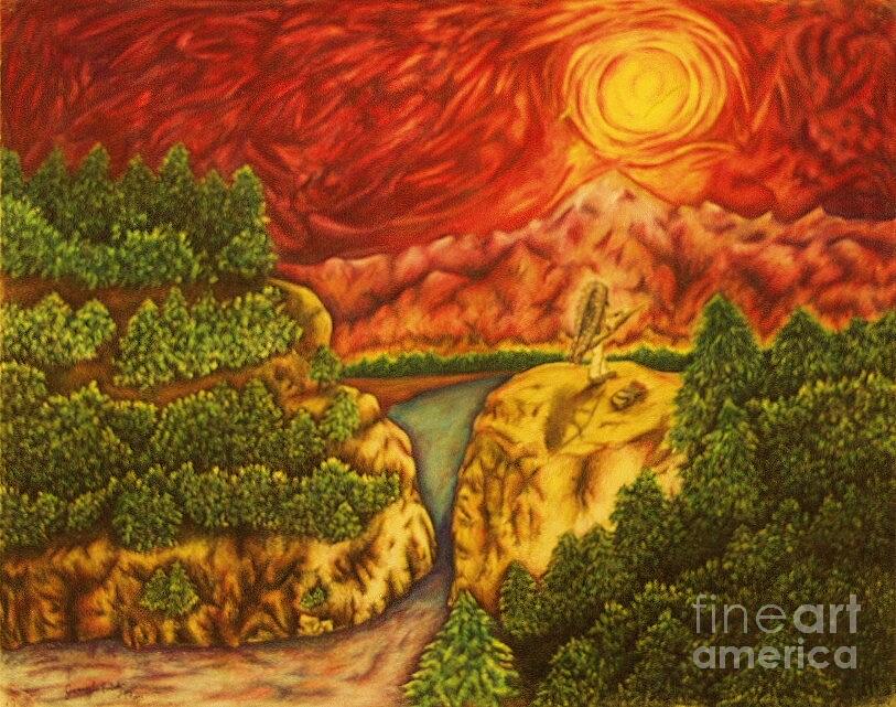 Sun Drawing - Fire in the Sky by Jamey Balester Sun Drawing - Fire in the Sky by Jamey Balester