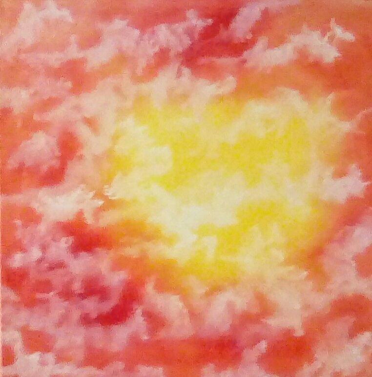 Fire in the Sky Painting by Jim Saltis