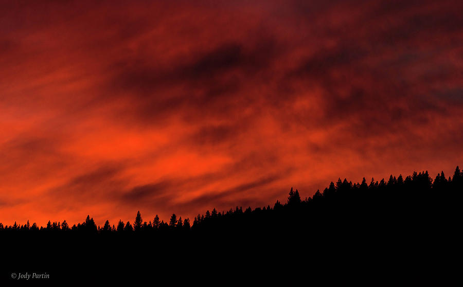 Fire in the Sky Photograph by Jody Partin