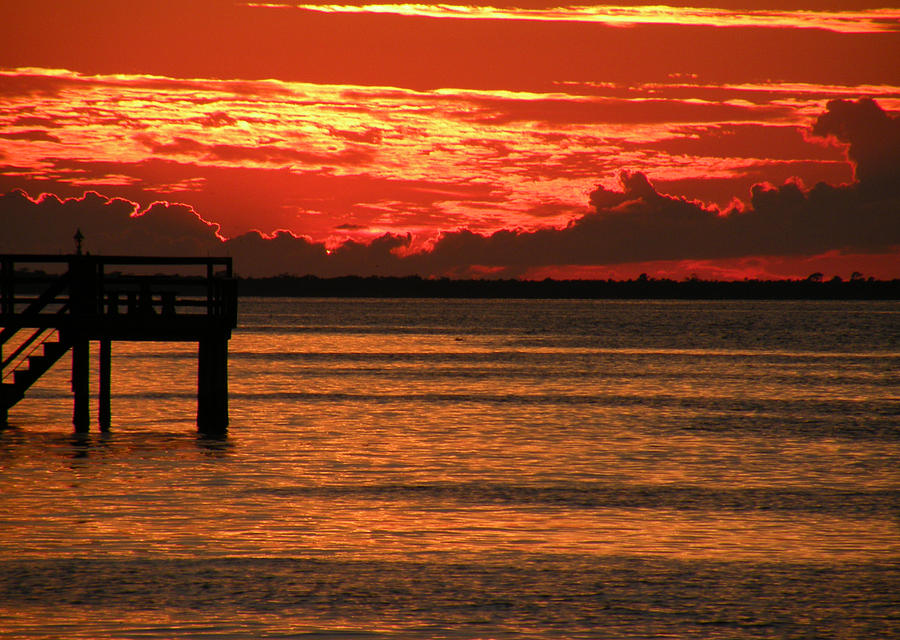 Fire in the Sky Photograph by Rosalie Scanlon