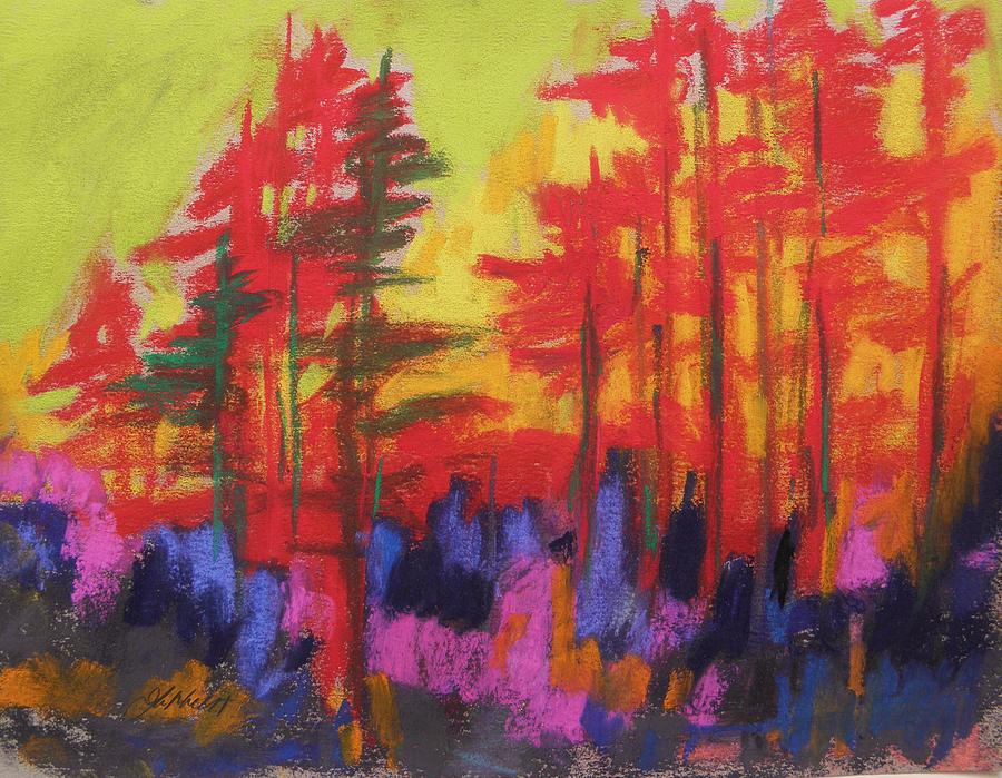 Fire in the Trees Painting by John Williams