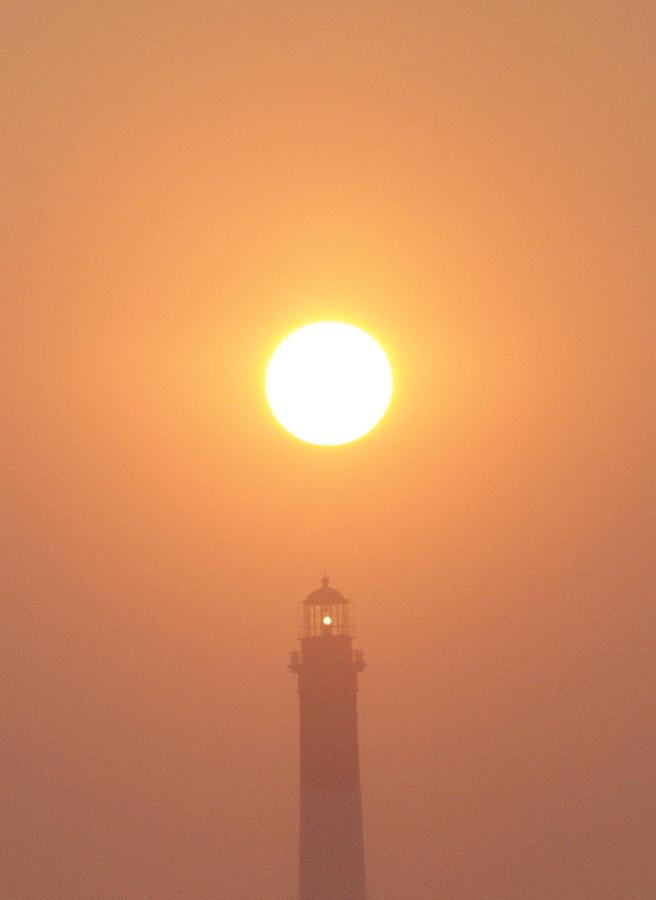 Fire Island Light And Sun Photograph by Christopher J Kirby