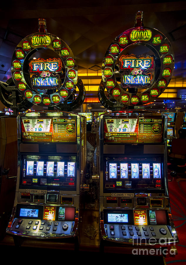 Fire Island Slot Machine at Lumiere Place Casino Photograph by David Oppenheimer