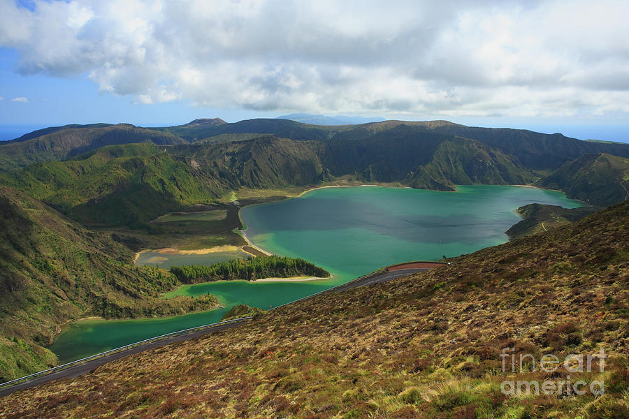 Nature Photograph - Fire Lake - Azores islands by Gaspar Avila