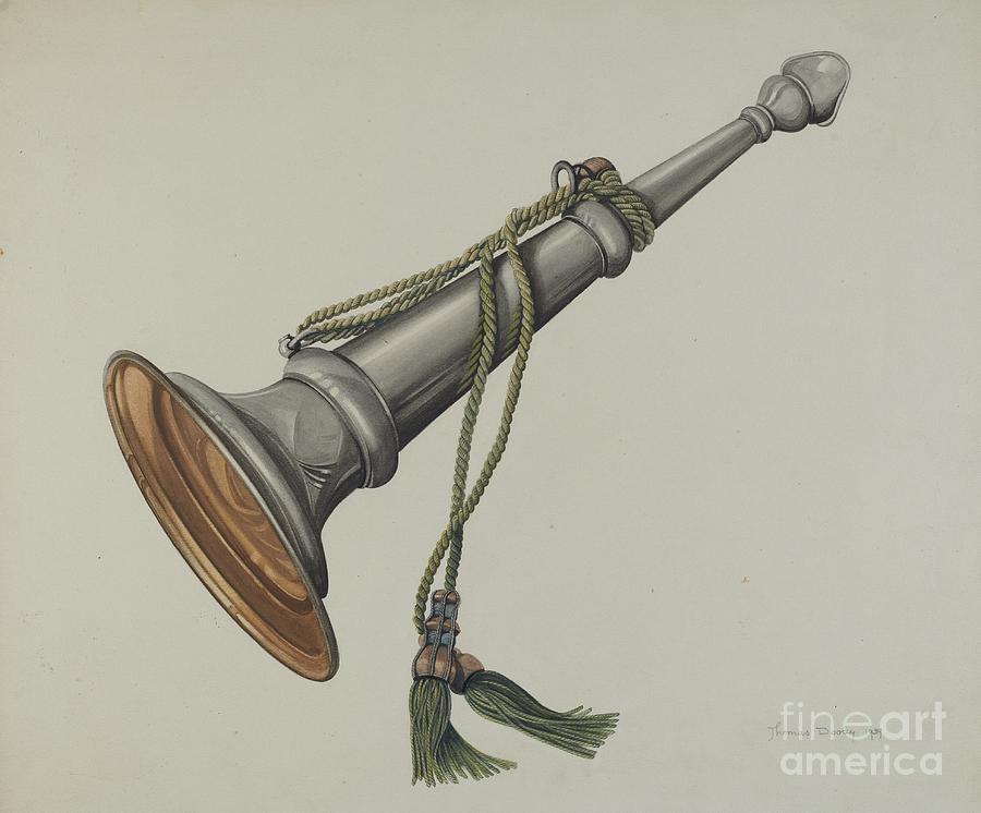 Fire Marshall Trumpet Drawing by Thomas Dooley