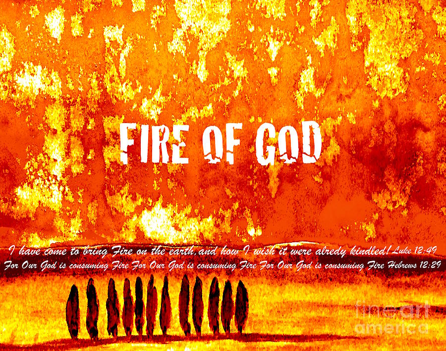 Fire of God Mixed Media by Wonju Hulse