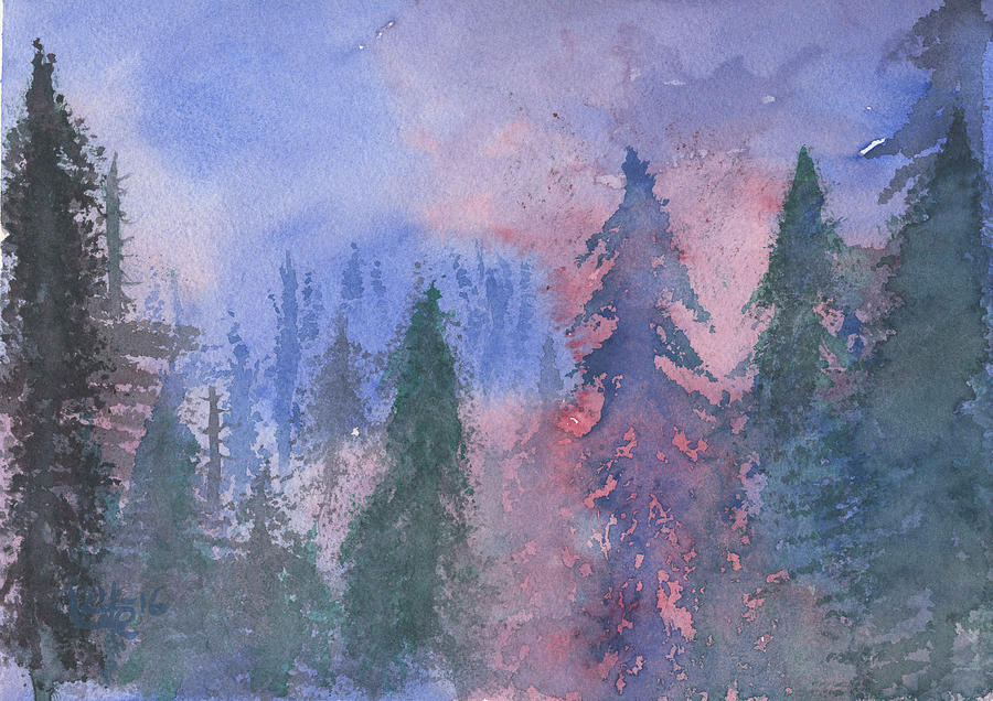 Fire on the Mountain Painting by Victor Vosen